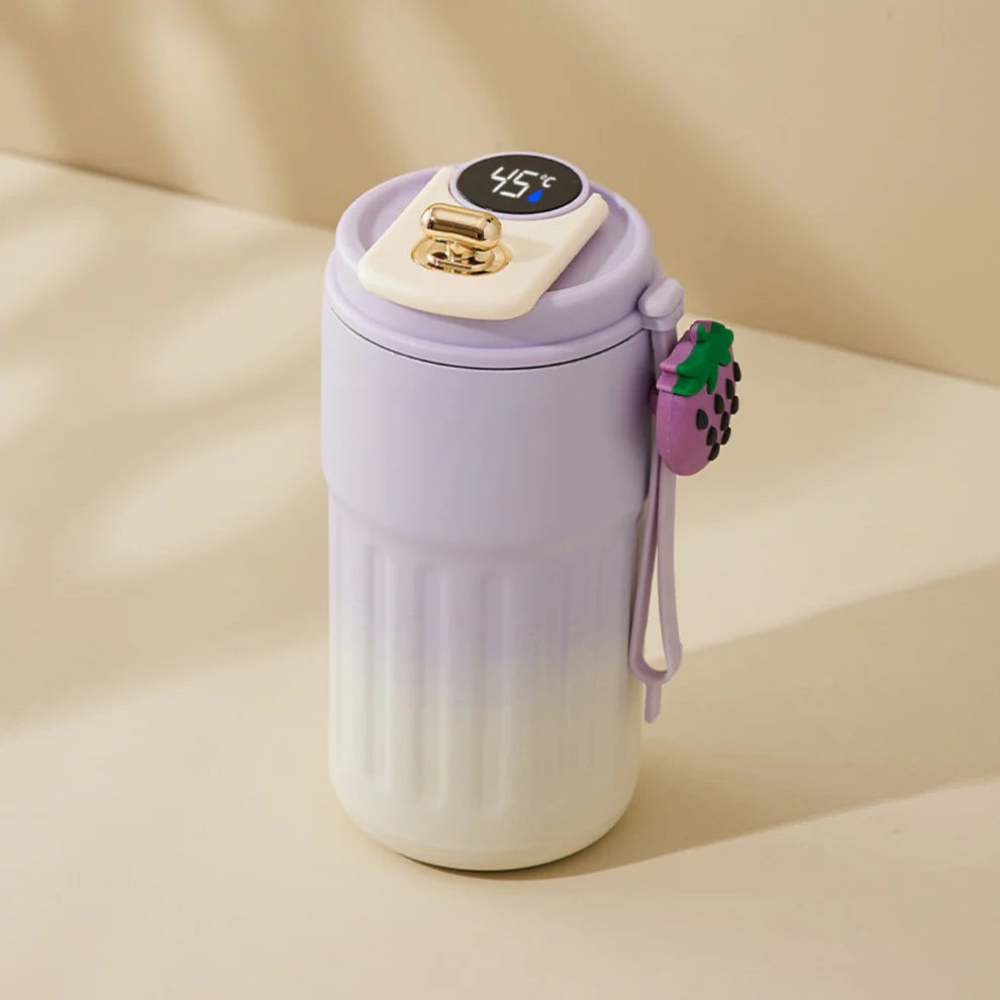 Termokop med LED Temperaturvisning - Perfekt til Rejser