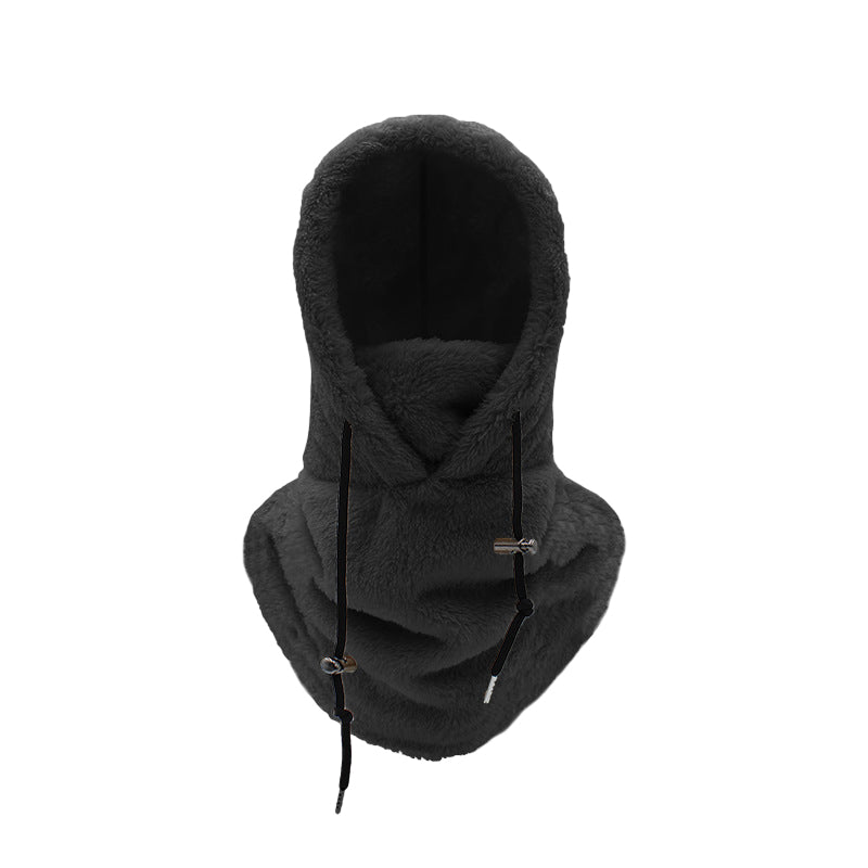 Skidmask med sherpahätta för kallt väder