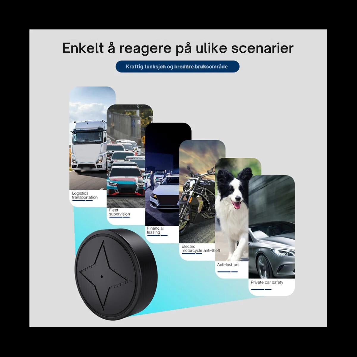 Säkerhetsövervakning - Kompakt GPS Tracker för Bilar med Omedelbart Larm
