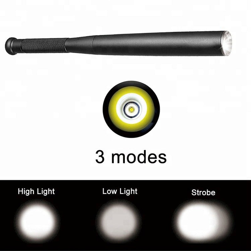 Praktisk LED-ficklampa i basebollbat-design
