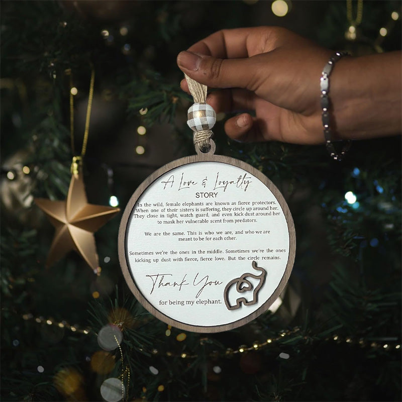 Elefant Ornament til Venskab