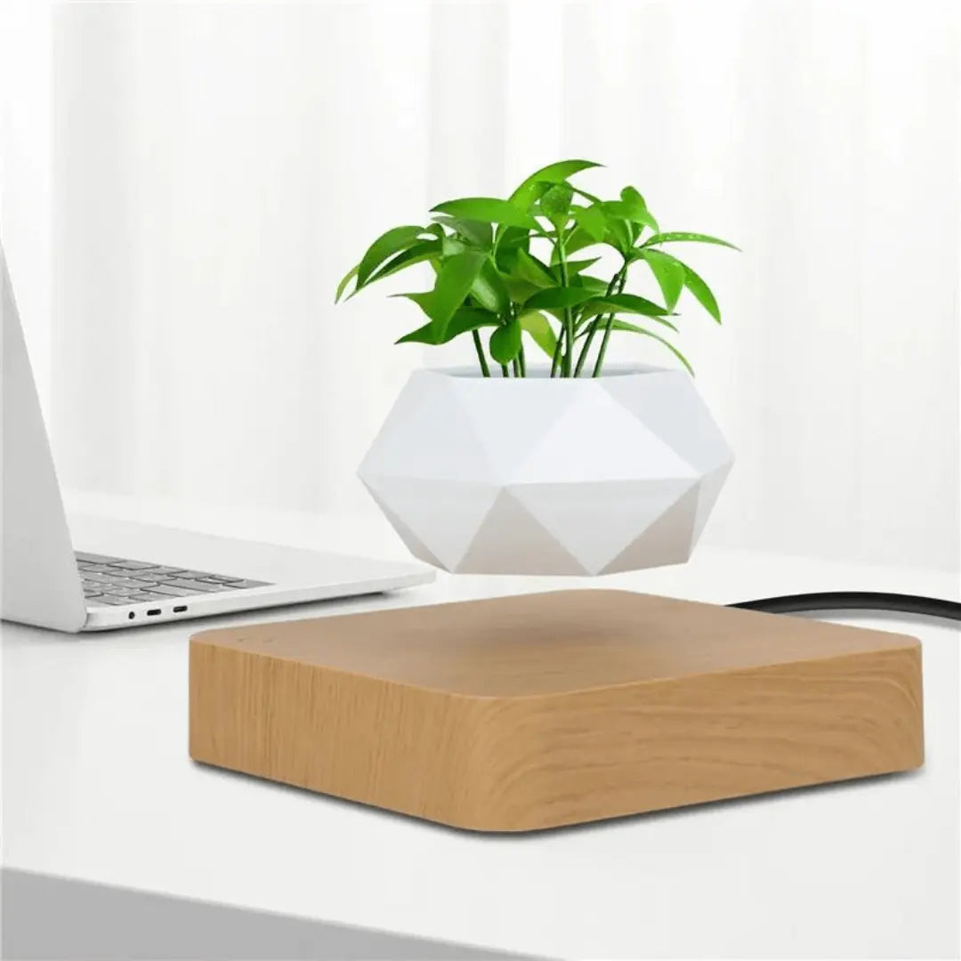 Svævende Plantekrukke med Magnetisk Levitationssystem - FloraMag
