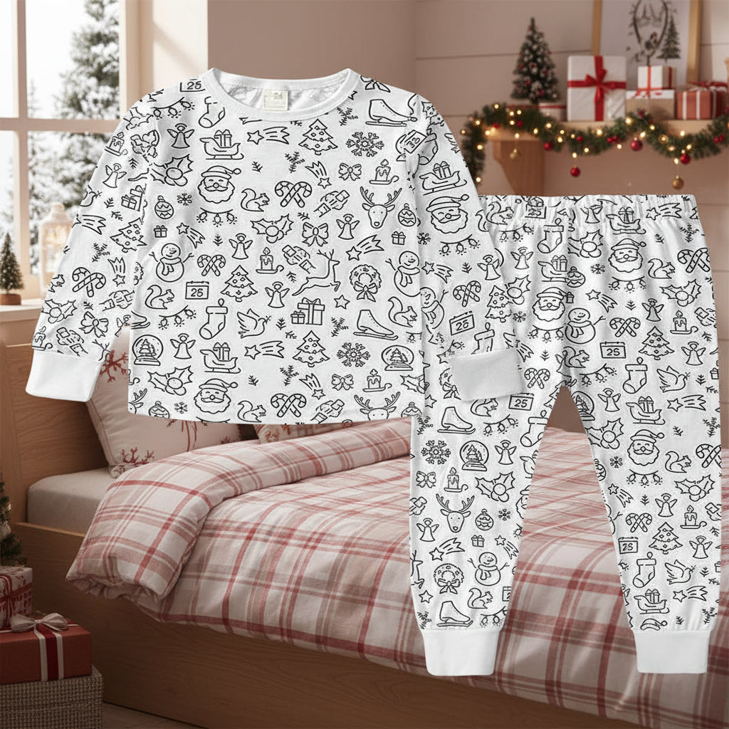 Børnepyjamas Sæt: Blødt og Sjovt Til Legeglade Små