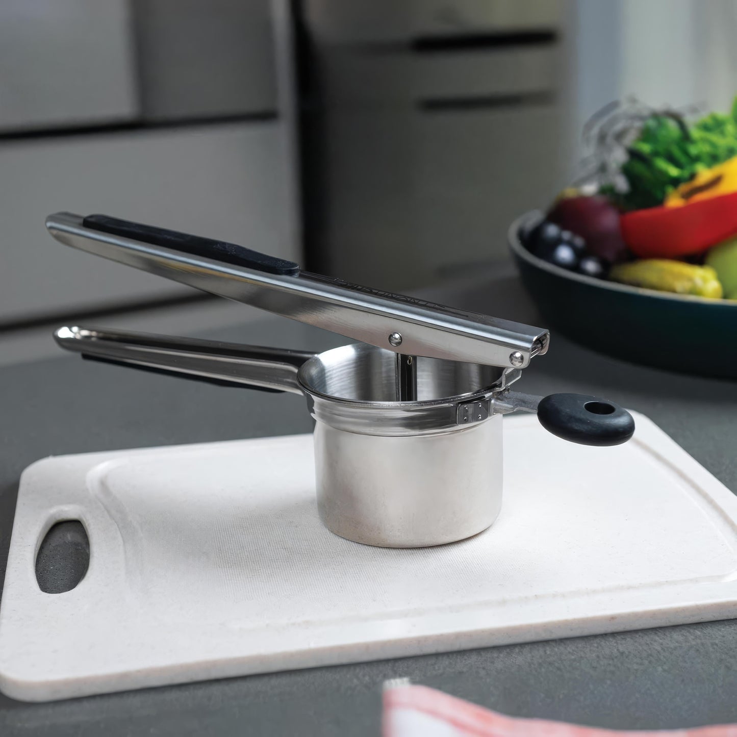 Potatispress i Rostfritt Stål – Perfekt Mos Varje Gång