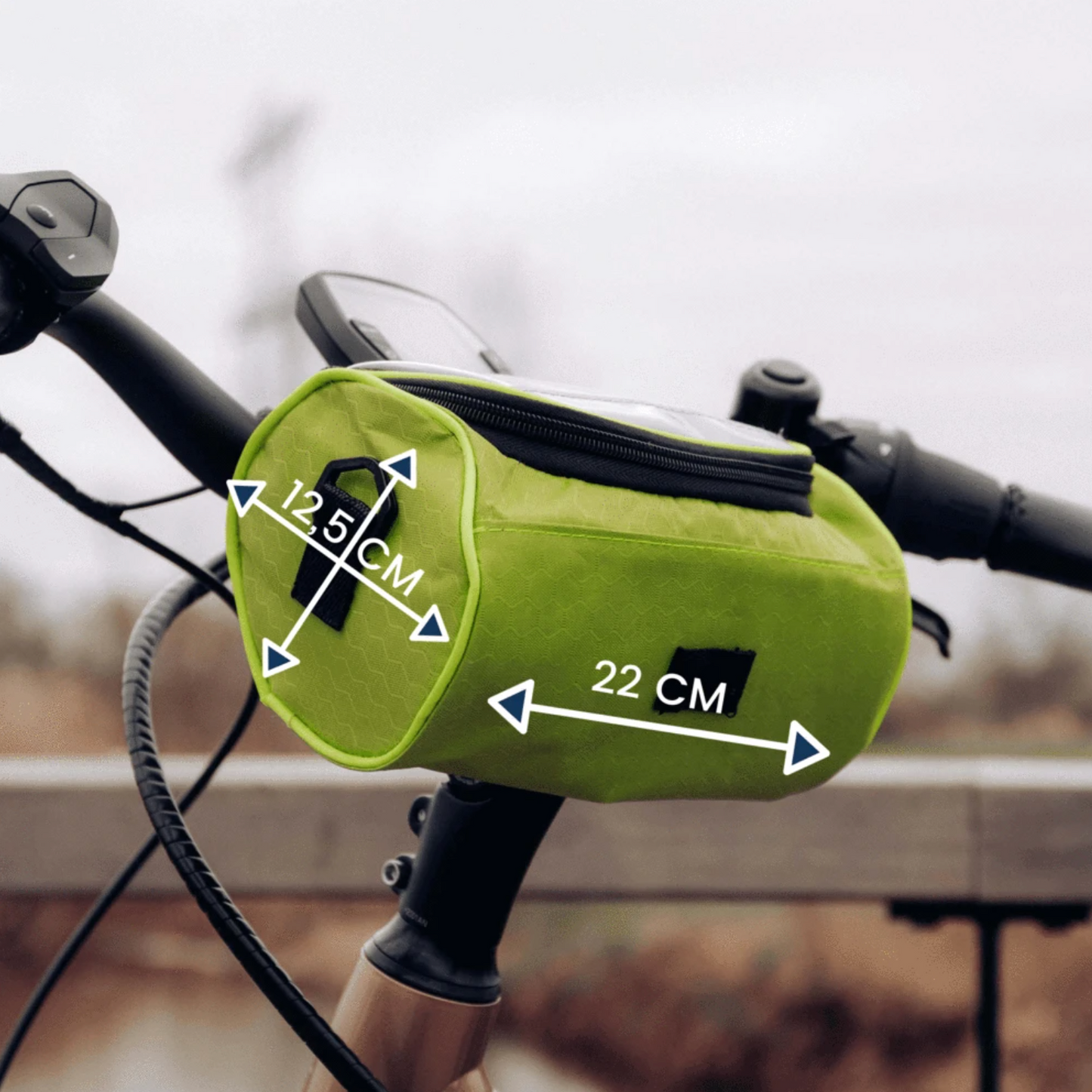 Vandtæt Cykeltaske med Touchskærm til Sikker Navigation