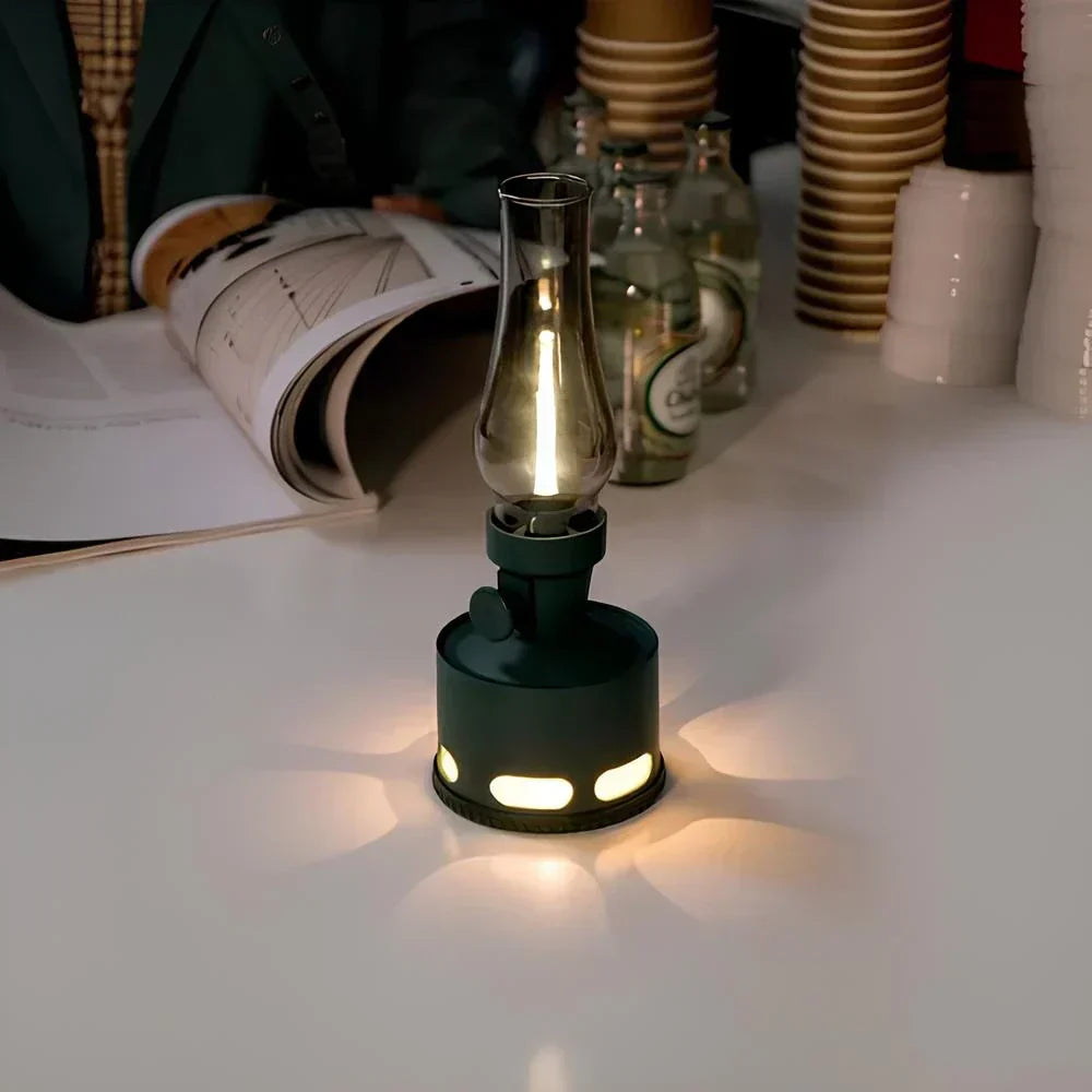 Uppladdningsbar Vintage LED-lykta - LumaLantern