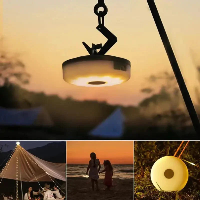 4-i-1 Vikbar Campinglampa
