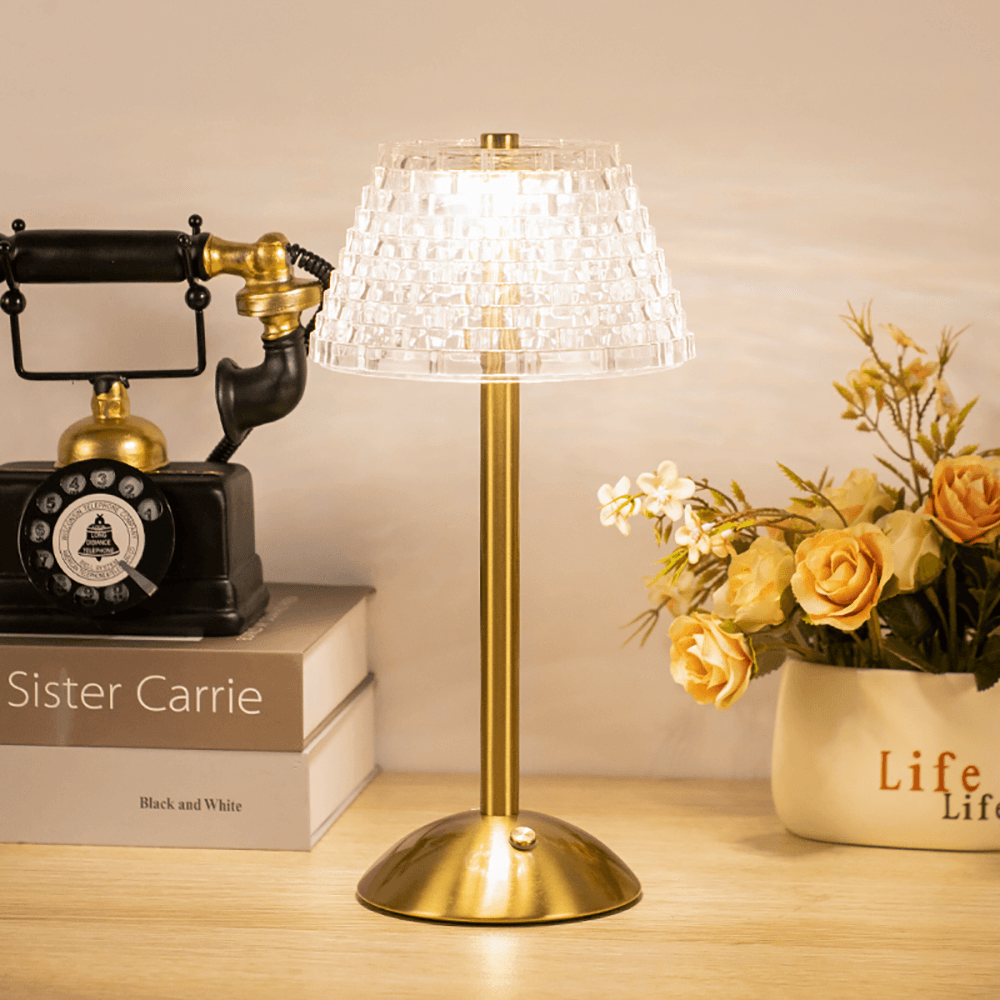Trådløs Bordlampe med Justerbar LED og Touchkontrol