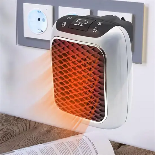 Kompakt elektrisk keramisk varmeapparat med timer – sikker opvarmning
