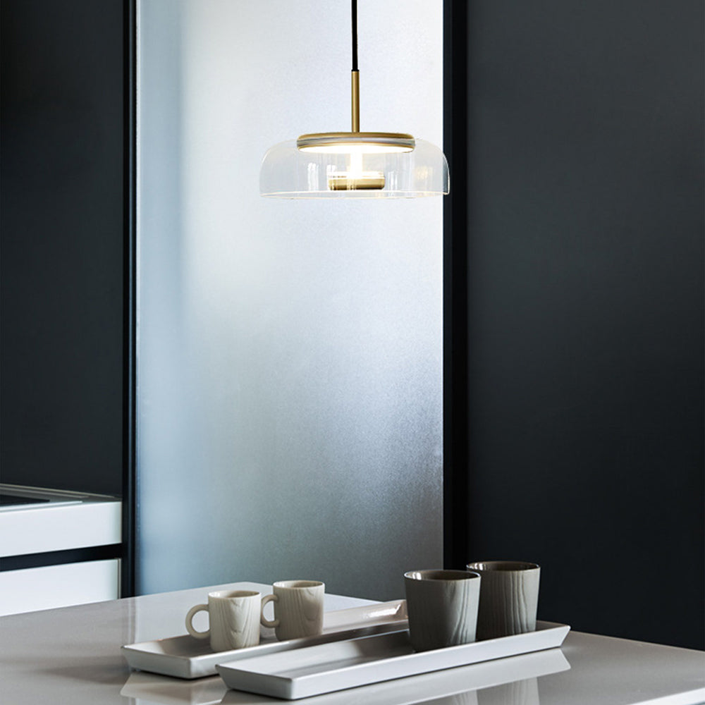 Stilren Glaspendel med Justerbar Höjd & LED-Kompatibilitet