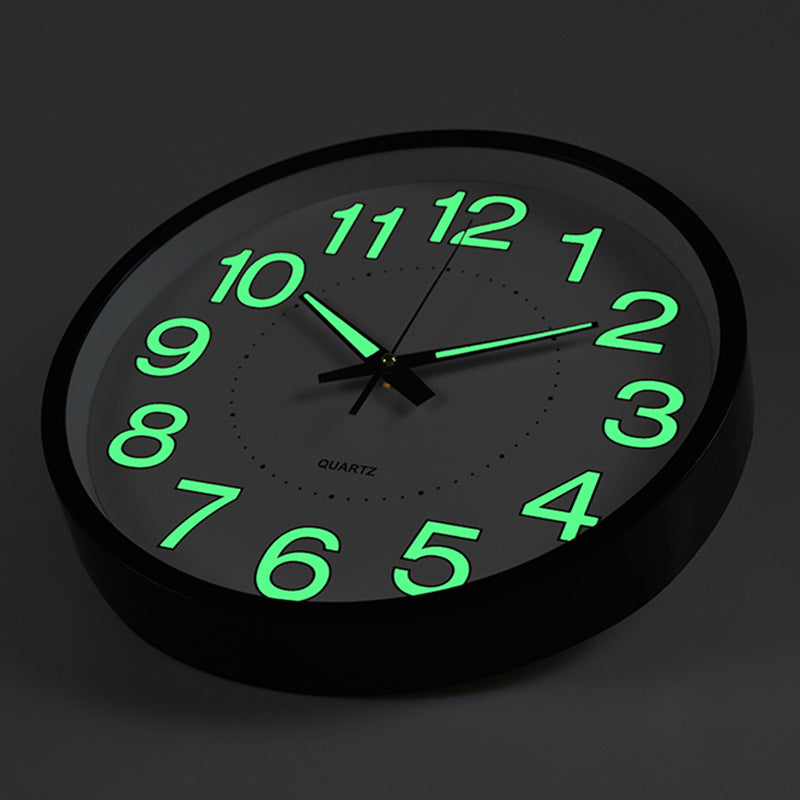 Stor Moderne Vægur med LED-Display i Sort - Stilfuldt Design