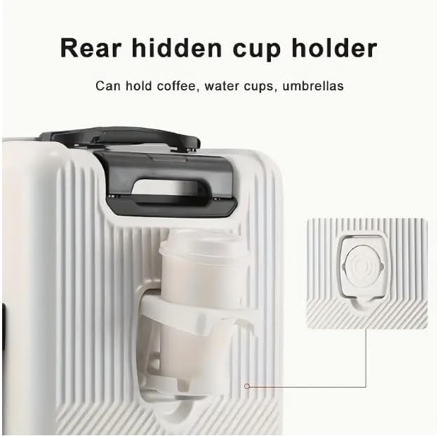 Smart resväska 50,8 cm med inbyggd mugghållare och USB-port