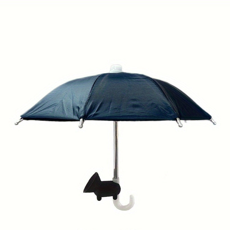 Mini parasol med sugekop – beskyt din mobil mod sol og regn på farten