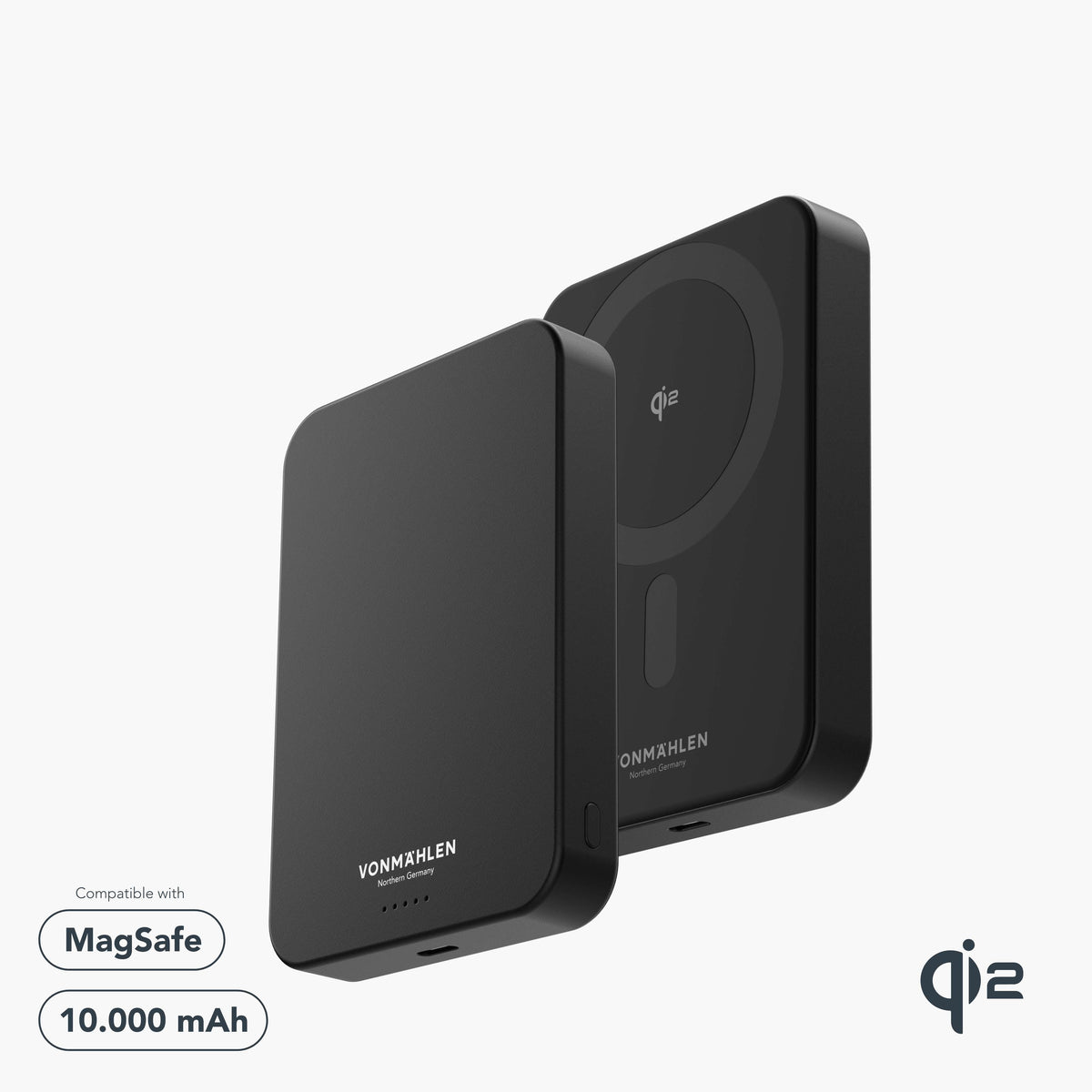 Trådlös Powerbank 10000 mAh med MagSafe, Qi2 och USB-C PD
