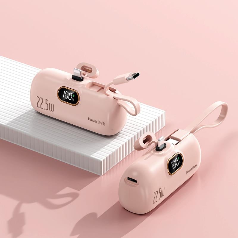 Mini Powerbank 5000 mAh med 22,5W snabbladdning