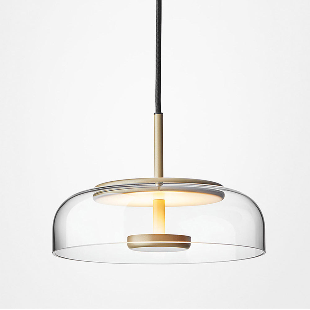 Stilren Glaspendel med Justerbar Höjd & LED-Kompatibilitet