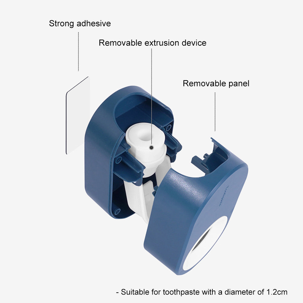 Elegant Väggmonterad Tandkrämshållare och Dispenser