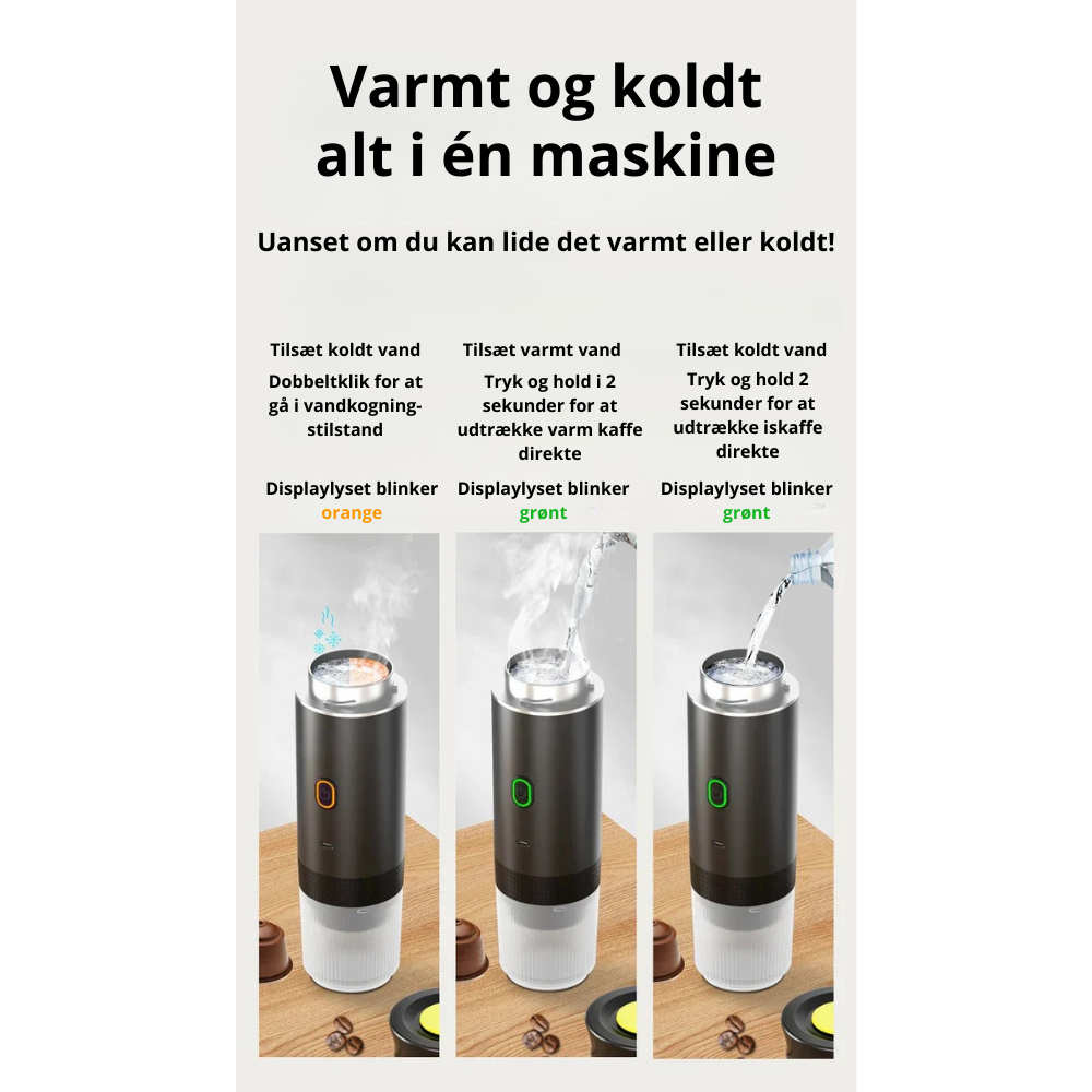 Bærbart Rejsekrus i Rustfrit Stål – Stilfuld Kaffe på Farten