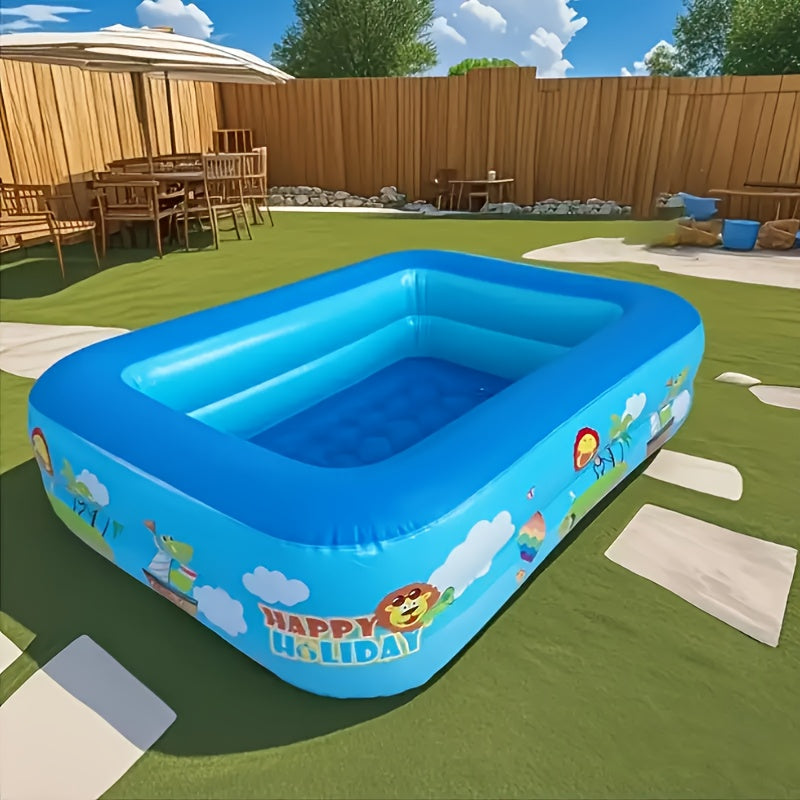 Børnevenlig oppustelig pool Ocean Splash – Tykt PVC til have sjov