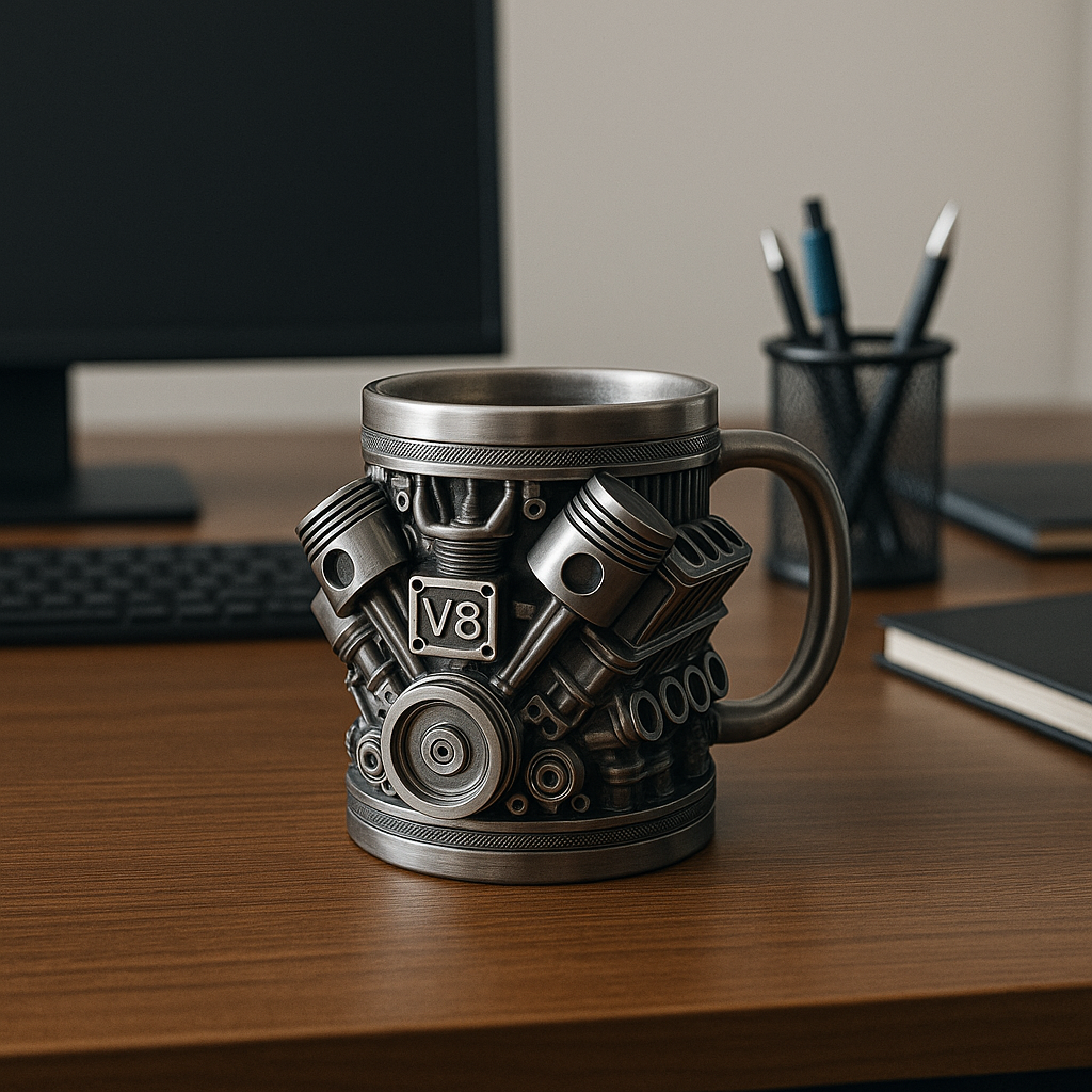Mechaniker Kop Tasse – Håndlavet Motordesign