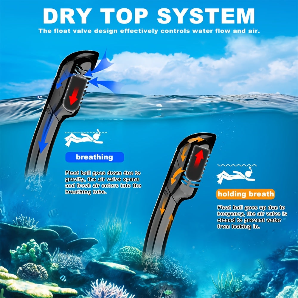 Snorkelset ClearWave – Vattentät, Bekväm och Klar Sikt