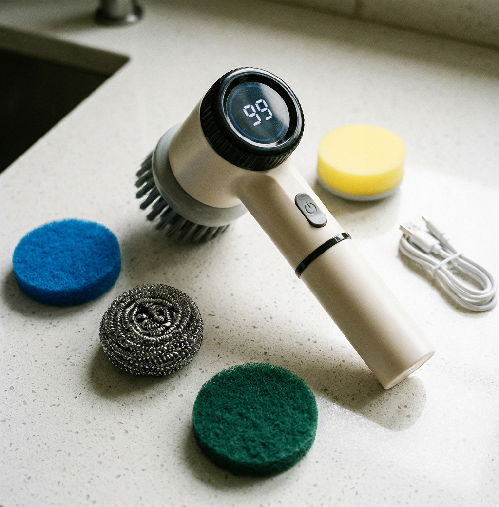 Cleanix™ Pro Elektrisk Rengöringsborste – Kraftfull, Trådlös & Vattentät (IPX7)