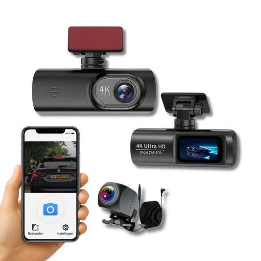 Avancerad 4K Dash Cam med WiFi och Nattseende för Bilsäkerhet