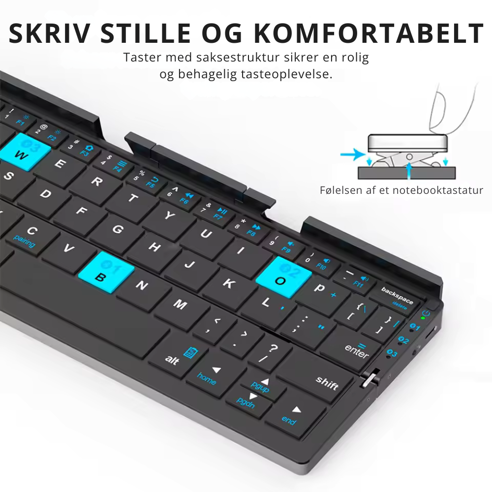 MiniKeys Trådlöst Tangentbord – Effektivitet På Språng