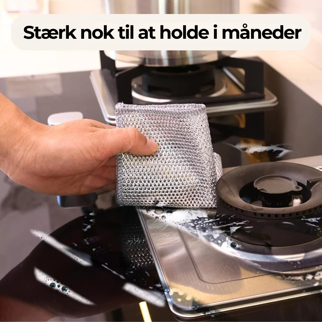 Effektiv Ståltrådsklud: Skånsom Rengøring Uden Kemikalier