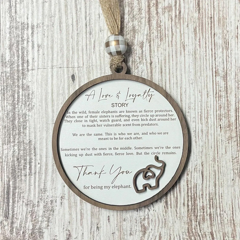 Elefant Ornament til Venskab