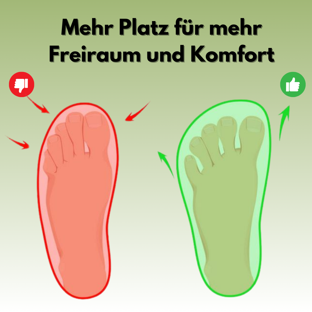 Ergonomiska vandringsskor för hallux valgus