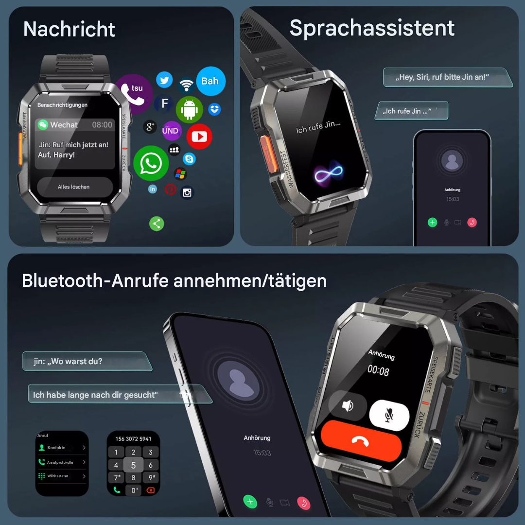 Robust smartklocka för äventyrliga – ExploreGear