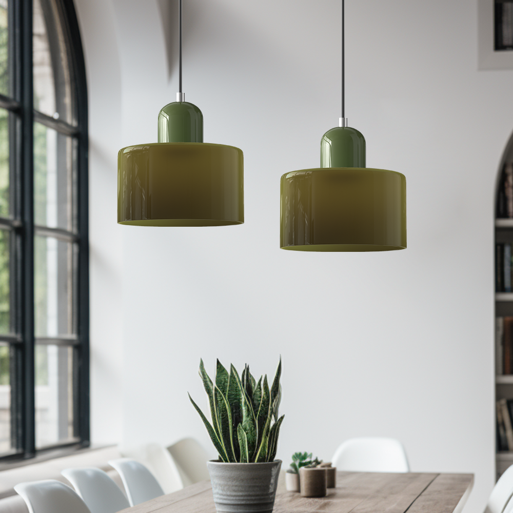 Elegant Glaspendel med Justerbar Højde – Perfekt til Moderne Hjem