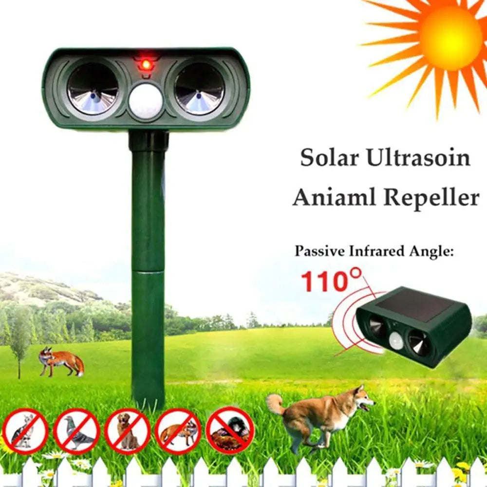 Ultraschall Solarbetrivet Fugle- og Skadedyrsafskrækkelse - Lang rækkevidde