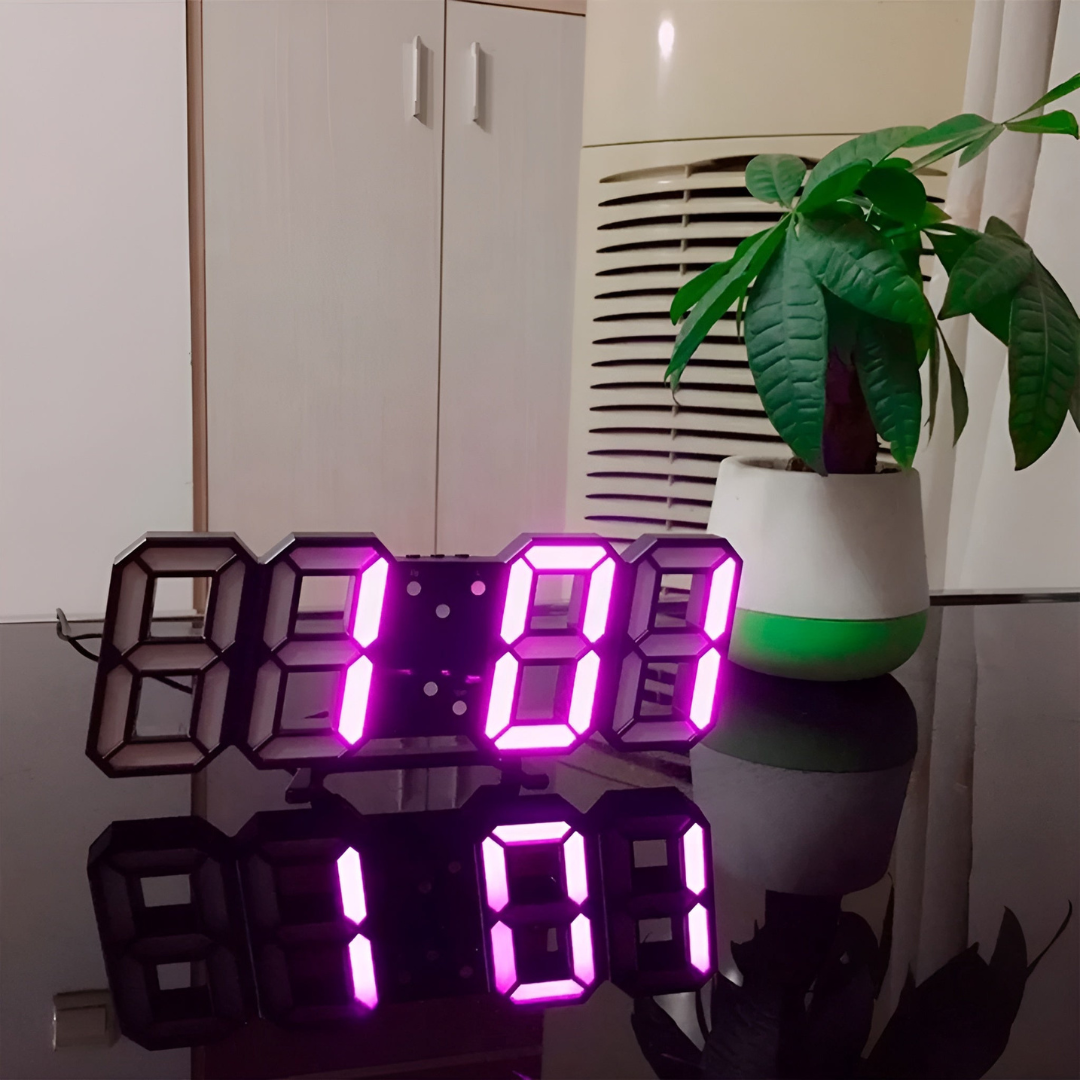 LED-vägglampa med minimalistisk design – Smart klockskärm