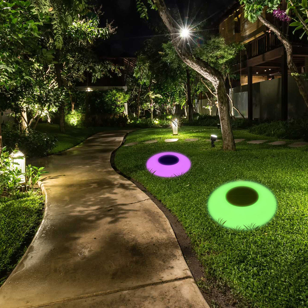 Solcellsdriven LED-poollampa med färgskiftande funktion för utomhusbruk