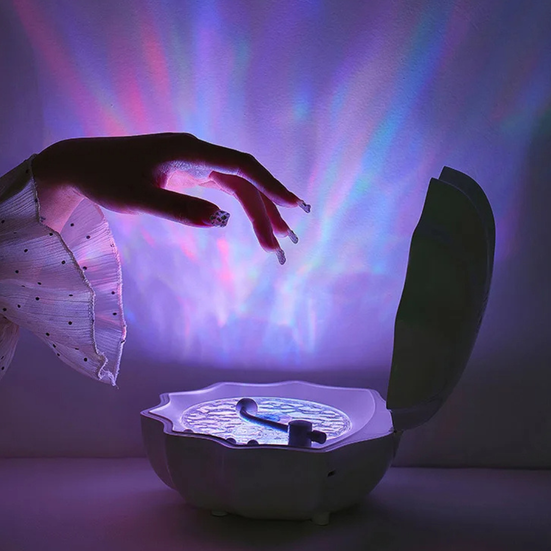 Bluetooth Højttaler med Bølgeformet Lyskilde - OceanLight