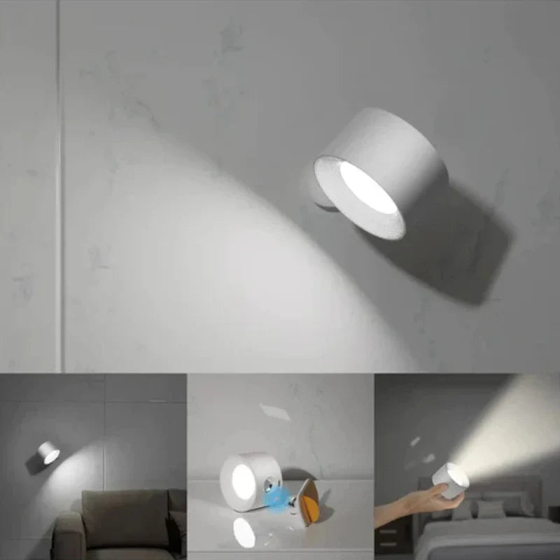 Trådlös magnetisk vägglampa med justerbart LED-ljus