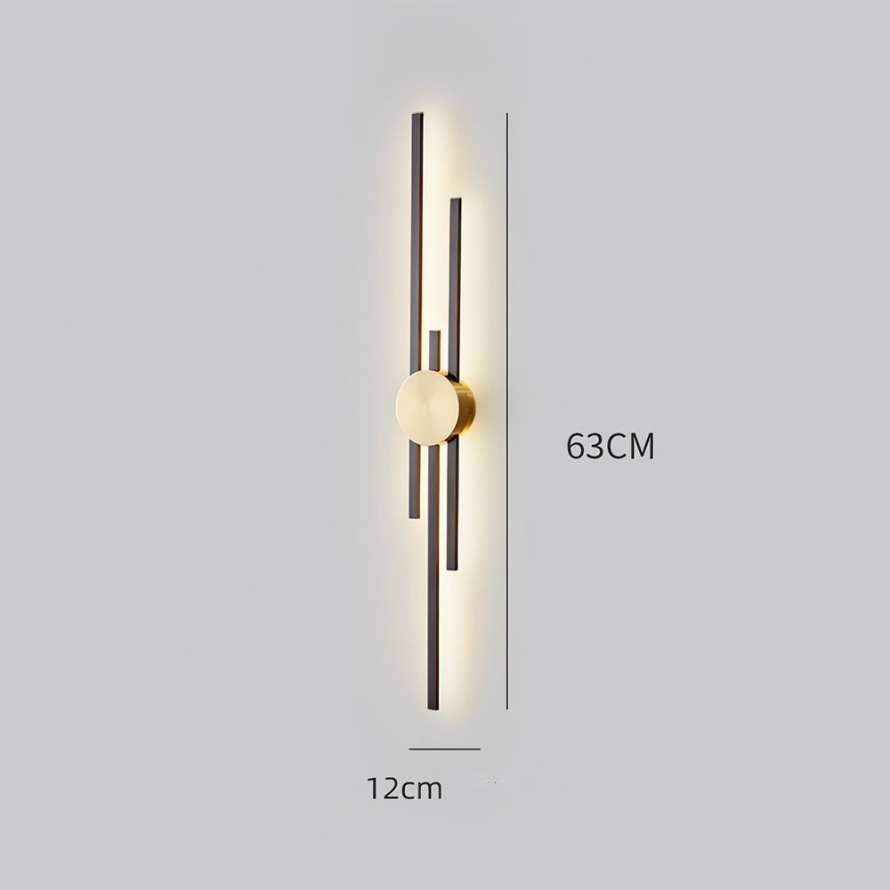 Moderne LED Væglampe med Vertikal Jern Design, 18W