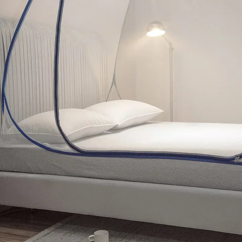 Hopfällbart myggnät med andningsbar design för enkeldörr