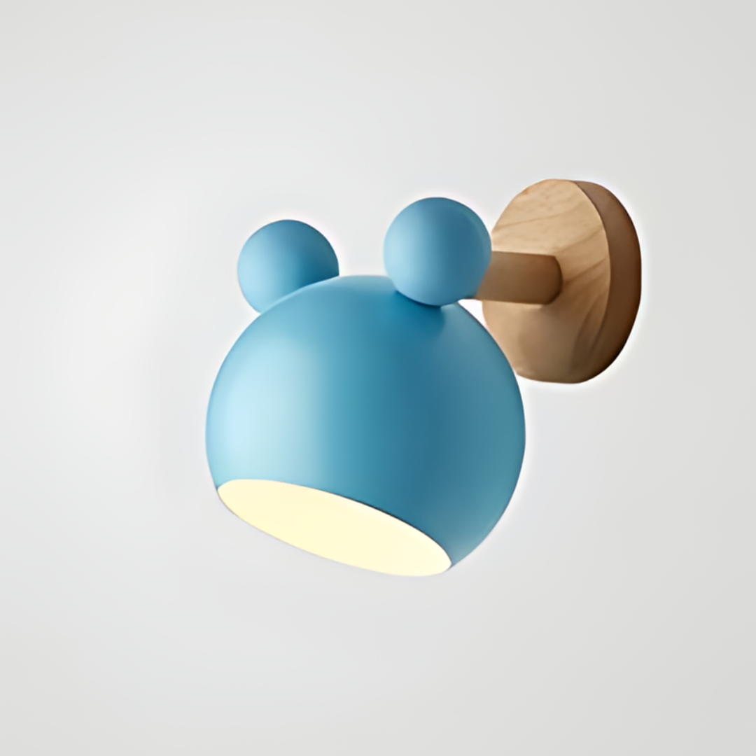 Nordeuropæisk Væglampe med LED i Mickey-form til Børneværelse