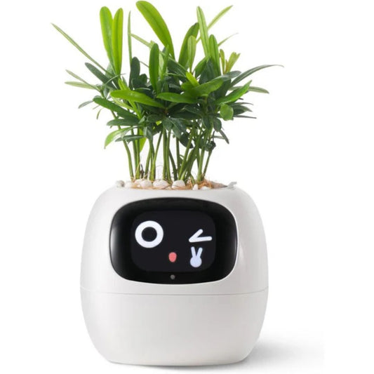 AI Smart Plantekrukke | Selv-vandende, Interaktiv med 70+ Udsagn & Kompatibel med Smarte Hjem Systemer til Indendørs & Udendørs Brug