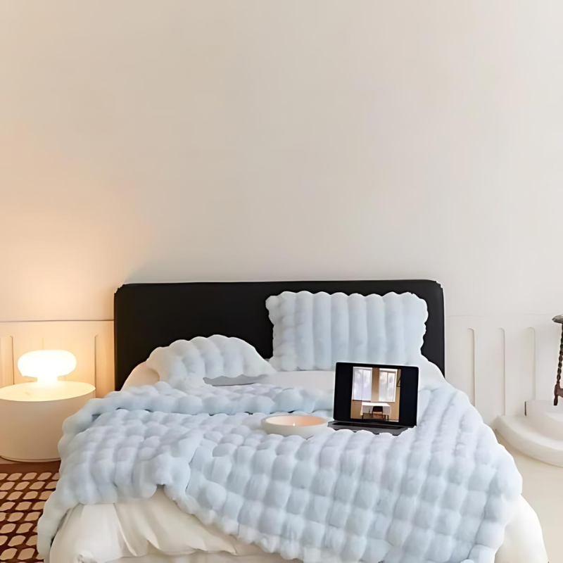 Mjuk Fleecedyna med Pälslook – Lyx & Komfort i Ett