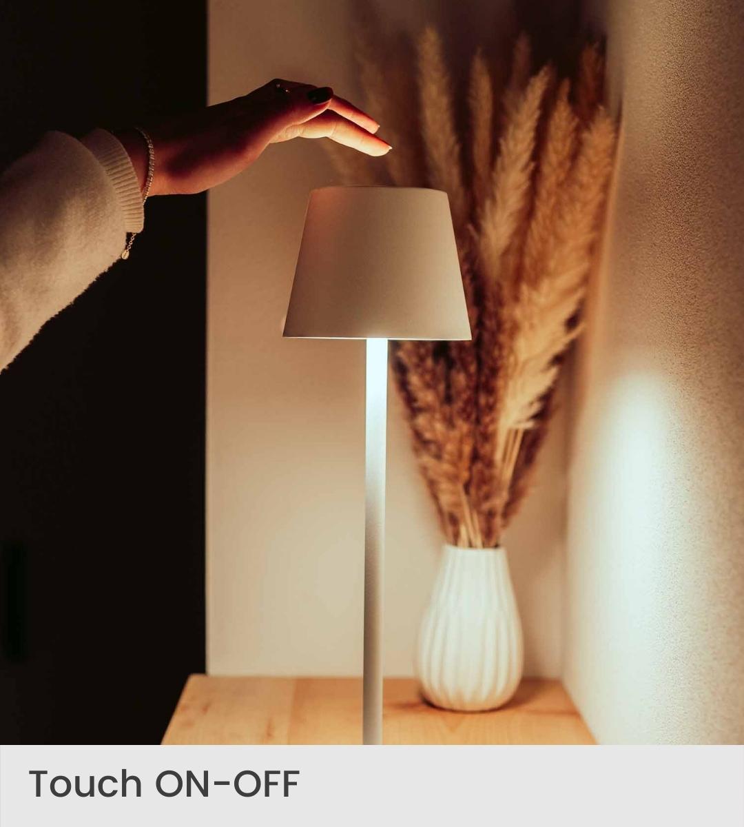 Trådløs LED lampe sæt, 48 lysdioder, berøringsdæmpning, 5200mAh, aluminium
