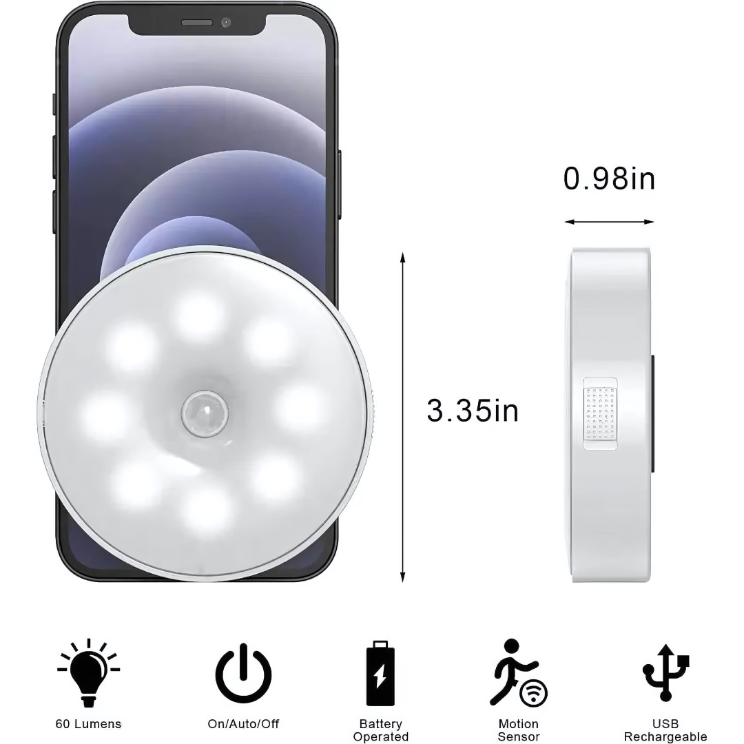 Nattlampa med rörelsesensor