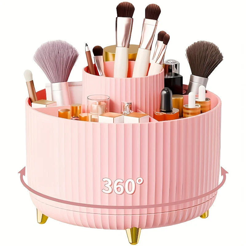 Roterende Makeup Opbevaring - Pladsbesparende og Elegant