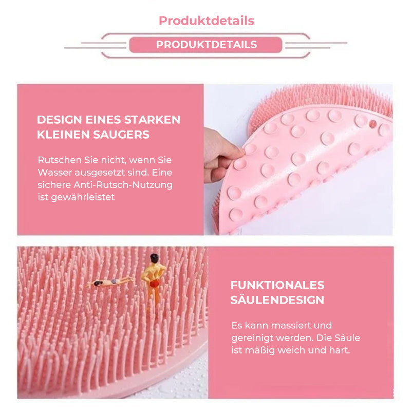 Fot- och ryggskrubb för dusch, massagekudde