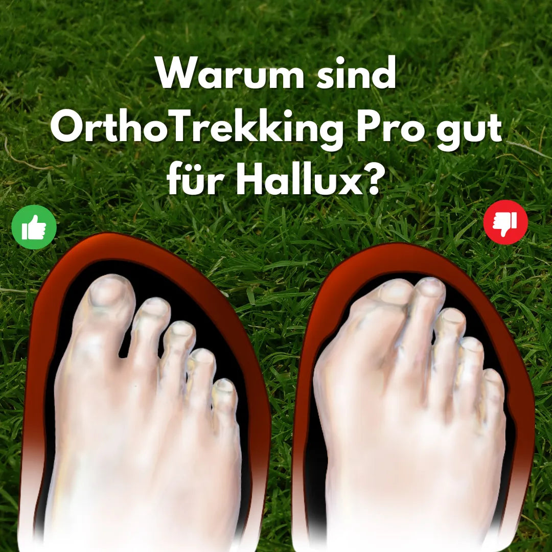 Ergonomiska vandringsskor för hallux valgus