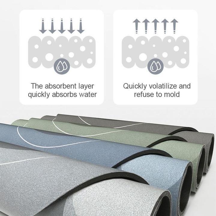 Hurtigttørrende Bademåtte 50x80 cm – Komfort & Absorption