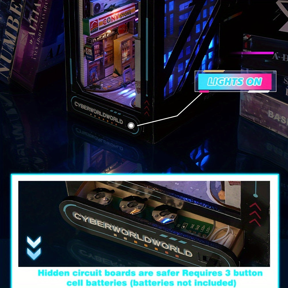 DIY Cyberpunk Kabine Sæt – 3D Model til Hjemmedekoration med Belysning